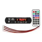 Car FM Radio Module Bluetooth Speaker MP3 Player Decoder Board USB TF AUX Audio (for: Audi)