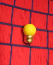 BOX of 25 CERAMIC bug E26 YELLOW outdoor S11 SIGN & night LIGHT BULB 7.5s11