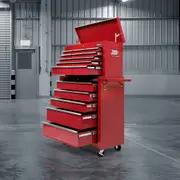 14 Drawer Giantz Tool Cabinet Chest Trolley Toolbox Storage Red