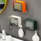 Lid Flip Cover Drawer Soap Dish Wall-mounted Laundry Soap Box