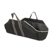 Heavy Duty FireUp Fireplace Wood Tote Bag Durable Woven Canvas Enclosed Ends