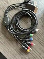 Universal Component Cable for Xbox 360 / PS3 / Wii Black RCA