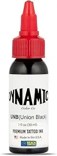 Dynamic Color Co - Union Black Tattoo Ink,1 oz Reach Compliant Safe Tattoo Ink for European Regulations - Superior Black Tattoo Ink, Tattoo Ink Made in USA