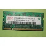 DDR2-667 512MB PC2-5300S-555-12筆電NB記憶體512M HYNIX海力士2RX16 RAM