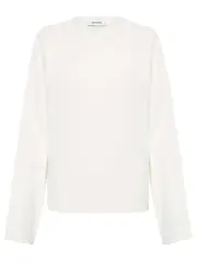 Matteau | Long Sleeve Magyar Tee in White Chalk | The UNDONE