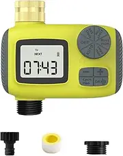 IOIUSKKU Smart Irrigation Timer for Efficient Watering Time Management Water Timers for Hoses Programmable Timer for Water Hose, NH3/4”US