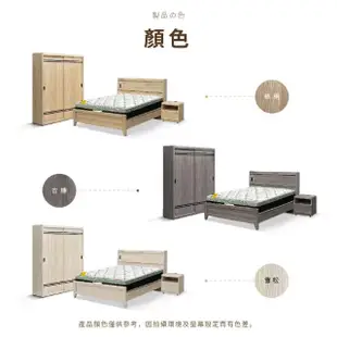 【IHouse】品田 房間5件組 單大3.5尺(床頭箱+高腳床架+床墊+床頭櫃+衣櫃)