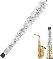 Alto Saxophone Cleaning Swab, Saxophone Dust Cleaner, Alto Saxophone Cleaning Brush with Rubber Tip, Deep Cleaning Saxophone Care Device for Enthusiasts, Professional Players and Saxophone Students
