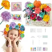 Bloomjoy Magic Petal Flower Art Kit, DIY Paper Flower Craft Kit,Colored Flowers Creative Toys
