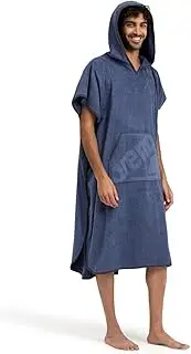 ARENA Unisex Adult Hooded Poncho Cotton Swim Towel Changing Bathrobe for Pool Beach Vacation, Kangaroo Pocket