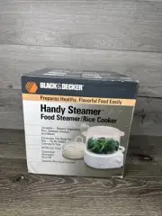 Black & Decker HS80 Handy Steamer Food Steamer Rice Cooker White~ New Sealed