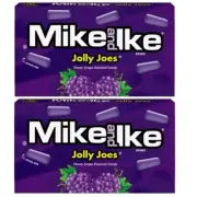 MIKE AND IKE GRAPE JOLLY JOES Candy 4.25oz Theater Box 2 Boxes