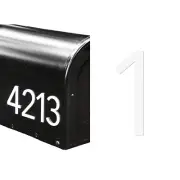 – Premium Individual 3D Acrylic Mailbox Number – Self Stick – Long Lasting – Wea