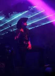 Vocalist Aaron Behrens of Ghostland Observatory performs at Day 2 - Old Photo
