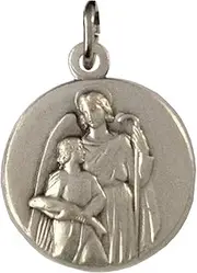 [I G J] SAINT RAPHAEL THE ARCHANGEL MEDAL - THE PATRON SAINTS MEDALS - 100% MADE IN ITALY, Brass, --