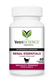 VetriScience Laboratories - Renal Essentials, Kidney Health Support for Cats, 60