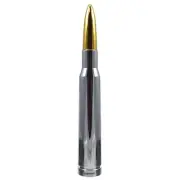 Anti-Theft Chrome Gold Tip 50 Caliber Bullet Stubby Short Antenna For Toyota TRD (for: Toyota)