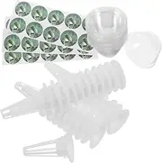 MERRYHAPY Hydroponic Growing Kit 60pcs Set Nursery Pots Germination Trays Plant Grow Baskets Sprouter Domes