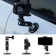 Magnetic Metal Mount For DJI Osmo/Insta360 X5/X4/GoPro Suction Cup Car Holder
