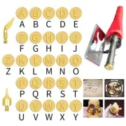 Wood Burning Pen Tips Kit 26 Letters Pyrography Marking Soldering Iron Head Set