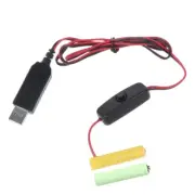 USB to 3V (2x1.5V) LR03 AAA Eliminators Cable Switches for LED