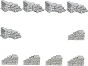 Yardenfun Set of 10 Resin Craft Ornaments Desktop Resin Decor Small Scene Ornament Mini Landscape Prop Staircase Decor for Home