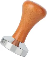 LABRIMP Ergonomic Espresso Tamper Smooth Wood Handle Coffee Plunger Presser Tool