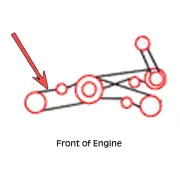 2404170W1 Thresher Drive Belt Fits Mpl Moline Combine Model 9700
