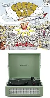 Crosley Voyager Portable Bluetooth Turntable (Sage) and Green Day - Dookie [Bundle]