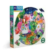 Garden Sanctuary 500 Piece Round Jigsaw Puzzle eeBoo New