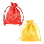 5384 錦緞龍紋束口袋 抽繩喜糖袋 首飾禮物包 車用香包袋 禮品包裝袋