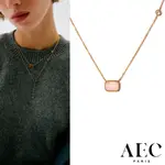 AEC PARIS 巴黎品牌 白鑽粉水晶項鍊 優雅金項鍊 CHAIN NECKLACE THEMIS