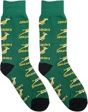 Beyond Happy South Africa Rugby Springboks Supporters' Socks - Unisex, Cotton Rich Bokke Rugby Fans Socks, Multicolour, One size