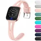 For Fitbit Versa 2 3 Versa lite/Sense Slim Silicone Sport Watch Band Soft Strap