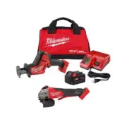 Milwaukee HACKZALL Reciprocating Saw Kit + Grinder 18V Li-Ion Brushless Cordless