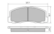BENDIX Brake Pad Front suits Mitsubishi Colt Vista Cordia AB Galant HG SE DB319