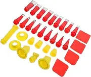 Gadpiparty 1 Set Glue Nozzle Caulking Applicator Tips Caulk Finishing Tool Caulking Nozzle Coating Caulk Tools Calking Tool Caulk Nozzle Applicator Caulk Finisher Tool Cap Rubber