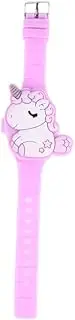 [FOMIYES] Unicorn Watch Durable Cartoon Clamshell Design LED Touch Screen Adorable for Little Birthday Present Festival Present