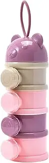 Travel Formula Dispenser - Multi-Tier Supplement Container Protein Powder Storage | Stackable Tiered Formula Carrier Box for Parents, Mom, Husband