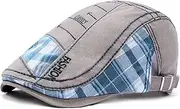 [PORSYOND] Mens Flat Cap Gatsby Ivy Tweed Flat Cap Vintage Style Adjustable Newsboy Hats Irregular Color Driving Caps for Men