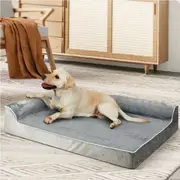 Pawz Orthopedic Dog Bed Memory Foam Cushion Cat Calming Mat Washable XXL Grey