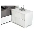 Pemberly Row 2-Drawer Soft Closing Modern MDF Wood Nightstand in White