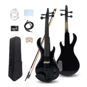 4 String Electric Violin 4/4 Violin kit Guitar-Shaped Solid wood Ebony Fittings