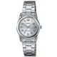 【CASIO】 經典復古時尚簡約巧小指針腕錶-銀白色(LTP-V001D-7B)
