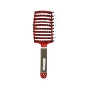 2 Pcs Curved Comb Massage Comb for Curly Hair Ribs Comb Red_With hair type