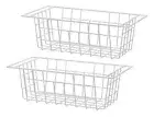 Freezer Organizer Bins Deep Basket Storage Rack Wire Metal Baskets with Hanging