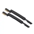 2pcs Folding Eye Lash Brow Comb Portable Metal Teeth Dual Sided Eyebrow Groo ECA