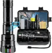 Flashlight High Lumens Rechargeable, Powerful Long Distance 3280 ft Strong LED