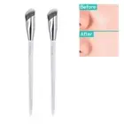 White Color Face Foundation Brushes Oblique Head Blending Brushes face