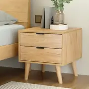 2 Drawers Artiss Bedside Table Side Table Nightstand Pine
